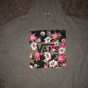 Grey women’s vans drawstring hoodie